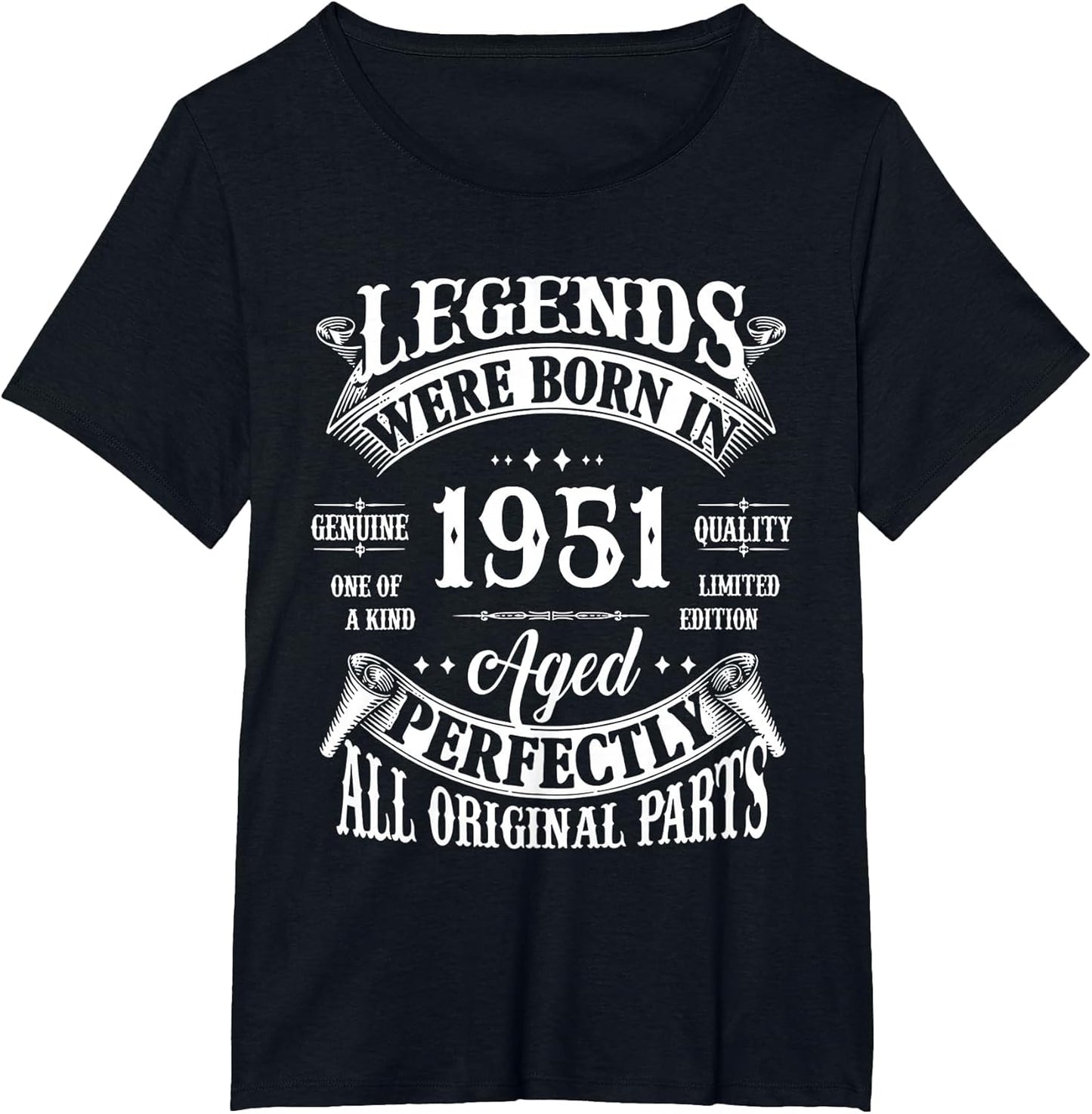 75th Birthday Shirt Vintage Born in 1951 75 Years Old B-Day