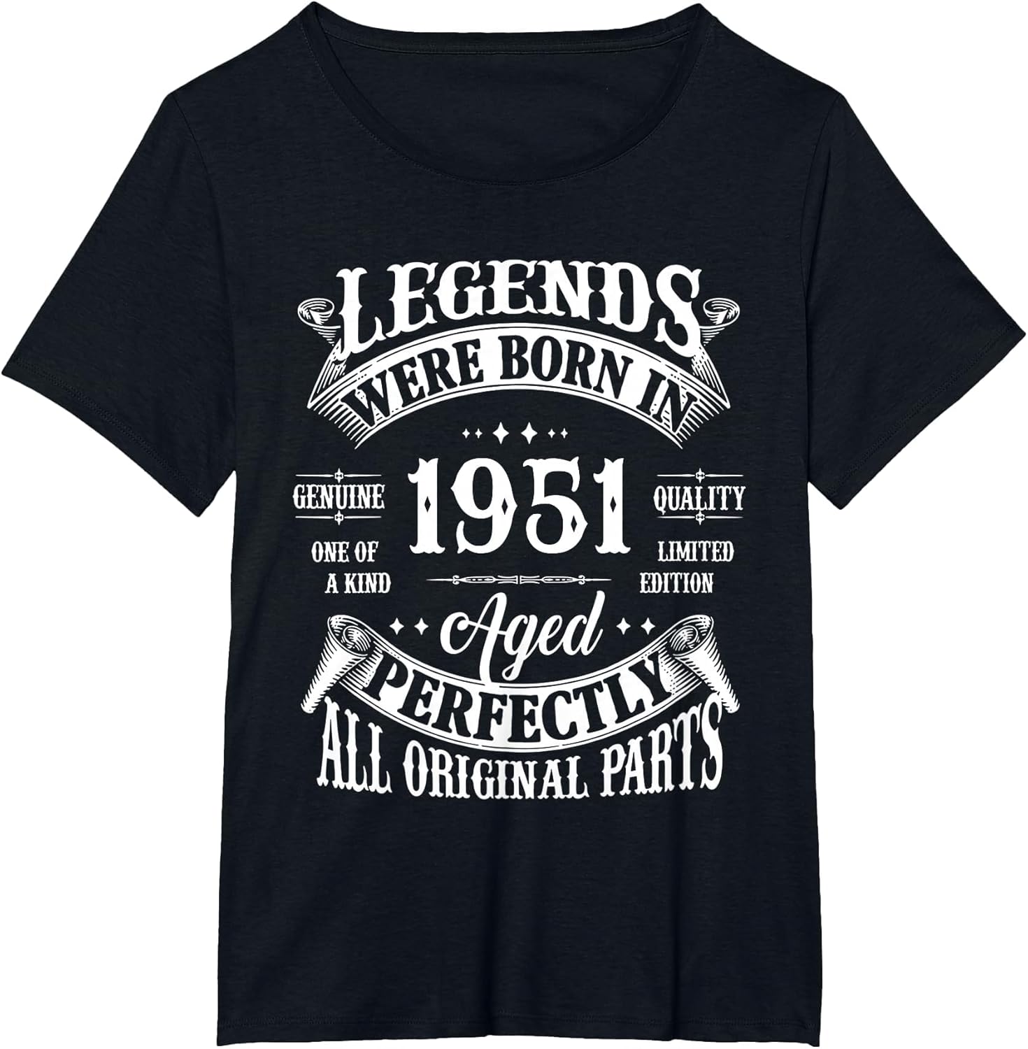 75th Birthday Shirt Vintage Born in 1951 75 Years Old B-Day