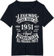 75th Birthday Shirt Vintage Born in 1951 75 Years Old B-Day