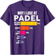 Padel-Shirt Why I Lose at Padel Tennis Funny Men Women