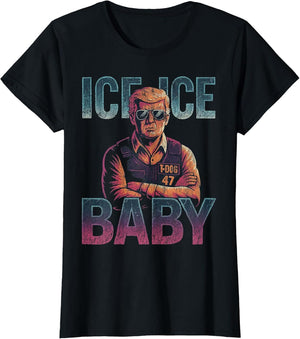Ice Ice Baby Retro Funny Trump