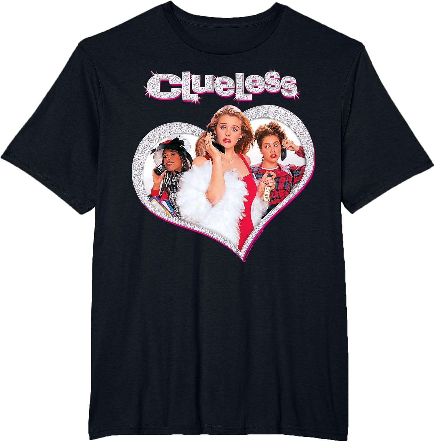 Clueless Cher's Trio Sparkle Heart Poster Graphic