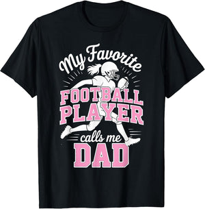 Favorite Girl Football Player Calls Me Dad Daughter Pink