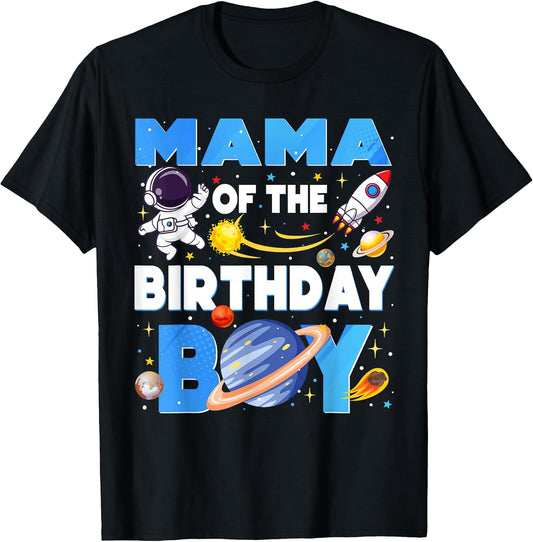 Family Space Planets Mama of The Birthday Boy Astronaut