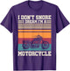 I Dont Snore I Dream Im A Motorcycle Funny Sport Retro Biker