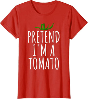 Pretend I'm A Tomato Funny Lazy Easy Halloween Costume