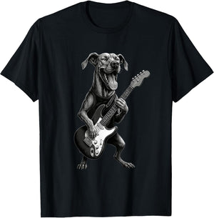 Great Dane Playing Guitar Funny Dog Lover
