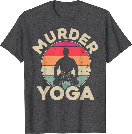 Vintage Jiu Jitsu Shirt Brazilian Jiu Jitsu Murder Yoga BJJ