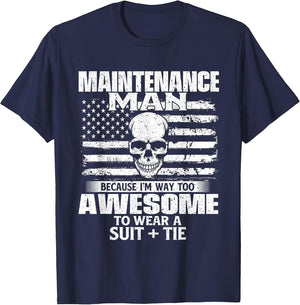 Maintenance Man - USA Flag Repair Worker Repairman Handyman