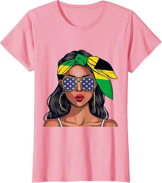 Jamaican Souvenirs Products Woman Flag American Jamaica