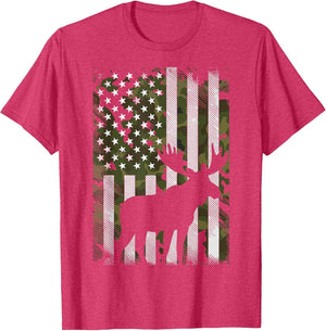 Moose USA Flag Alaska Wildlife