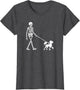 Skeleton Walking a Dog Chinese Crested Dog Halloween Outfit