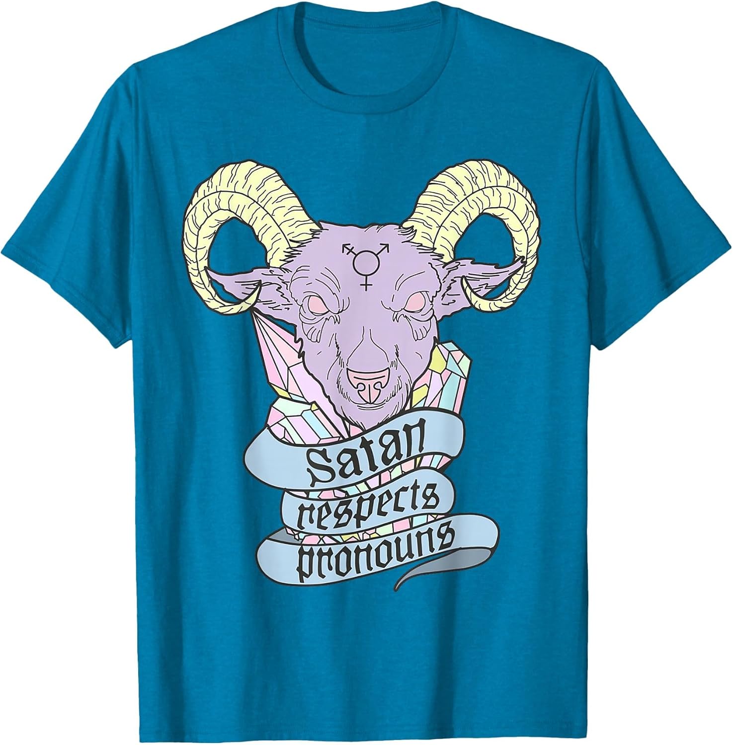Satan Respects Pronouns Goat