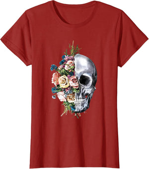 Flower Skull Sugar Roses Girls Halloween