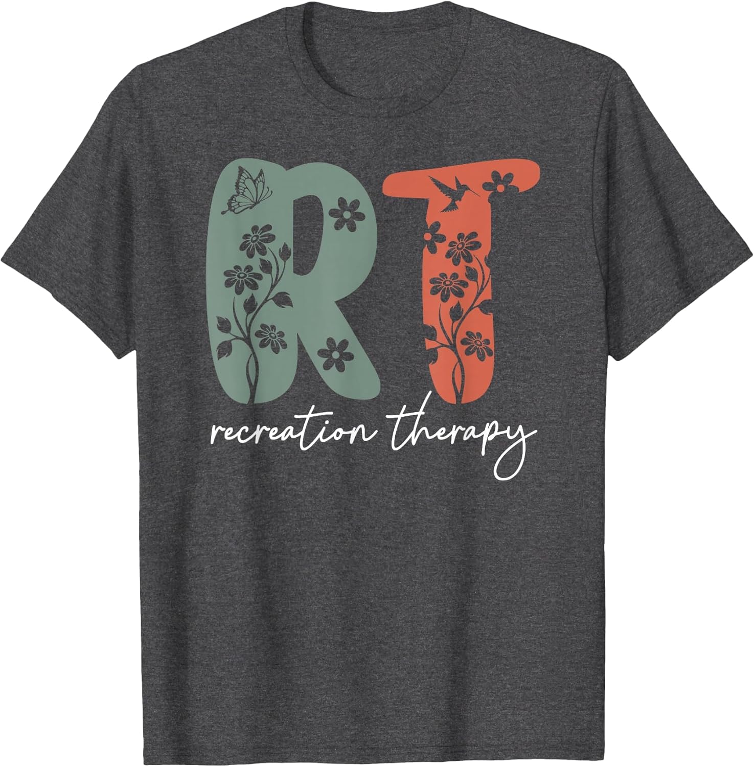 Retro Floral RT Recreation Therapy Recreational Therapist