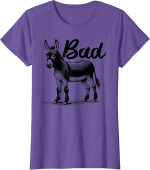 Funny Bad Ass Donkey Shirt Badass Donkey Retro Donkeys Meme