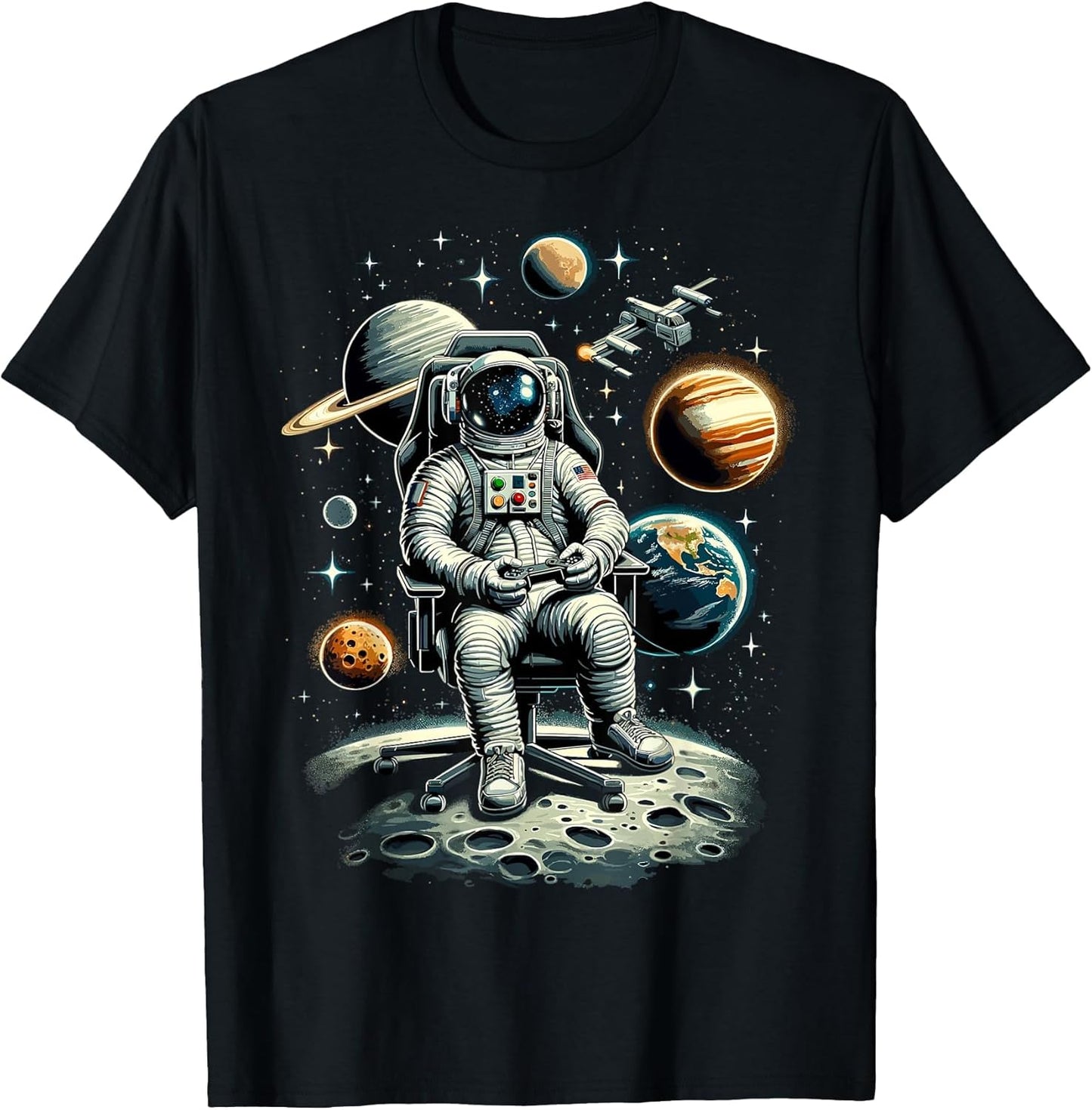 Astronaut Space Gaming System Planets Astronaut Gamer