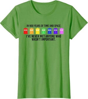 in 900 Years of Time and Space Funny Rainbow Flag Graphic