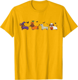 Weiner Dog Witch Happy Halloweenie Cute Halloween Dachshund