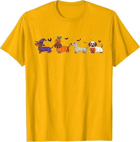 Weiner Dog Witch Happy Halloweenie Cute Halloween Dachshund