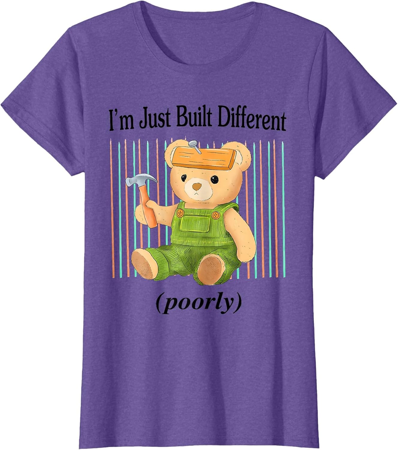 I'm Just Built Different Poorly Cartoon Bear Meme