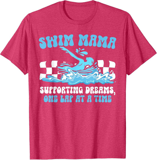 Swim Mama Groovy Swim Mom of A Swimmer Mom Swimming Mom