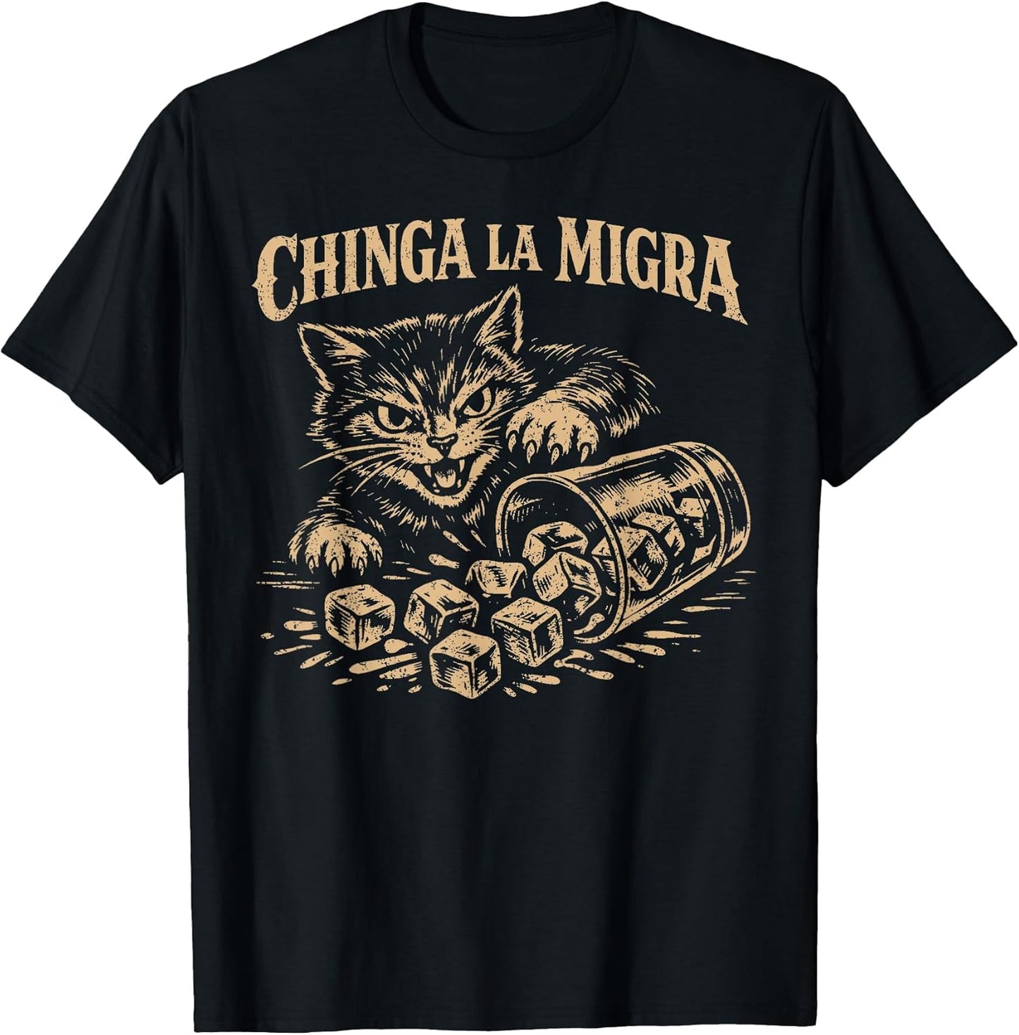 Chinga La Migra No Ice Funny Cat Meme Men Women