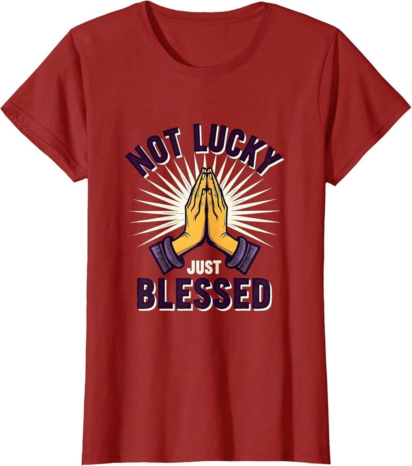 Not Lucky Just Blessed Inspirational Design