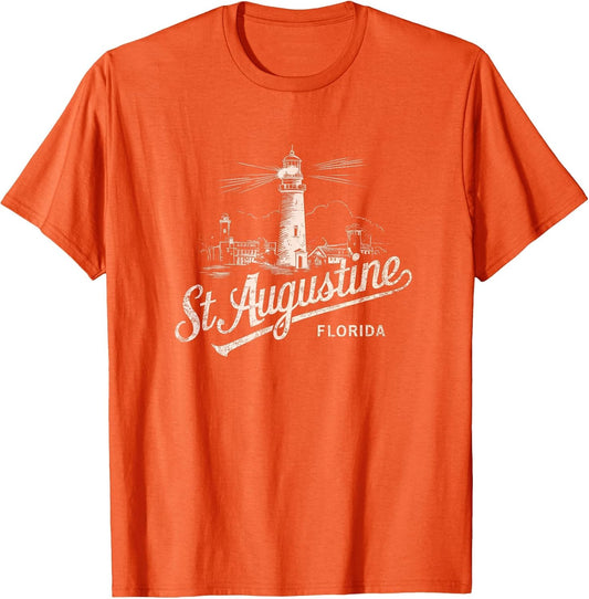 St Augustine Florida Lighthouse Vintage Artwork