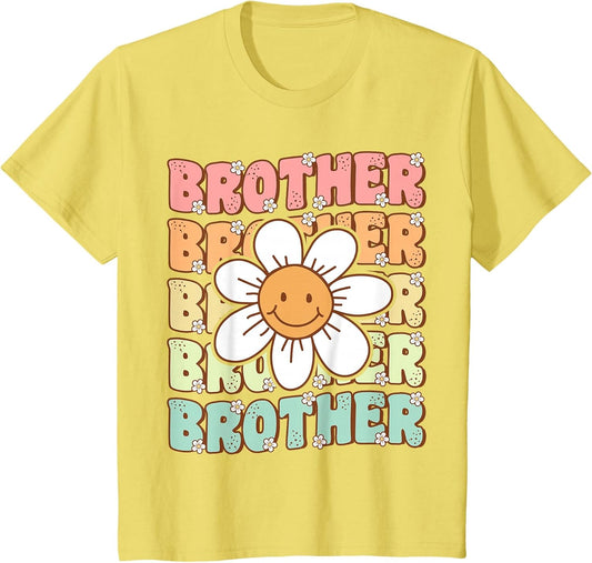 Groovy Brother Matching Family Birthday Party Daisy Flower