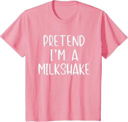 Pretend I'm A Milkshake Costume Halloween Simple Adult Kid