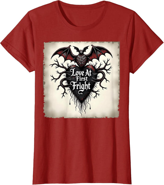 Love at First Fright Horror Gothic Romance Shirt