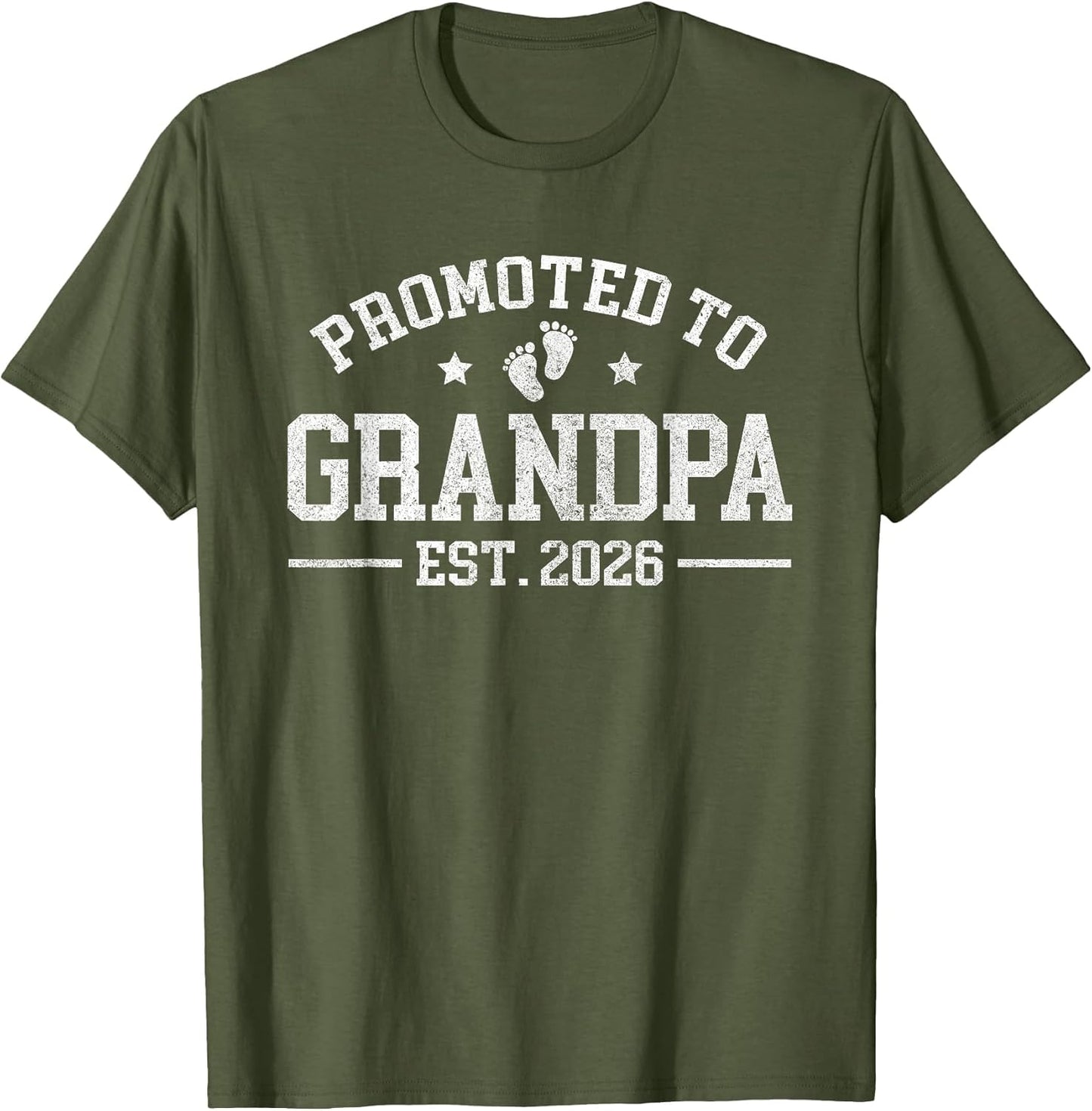 Promoted to Grandpa est. 2026 Grandparents Baby Announcement
