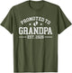 Promoted to Grandpa est. 2026 Grandparents Baby Announcement
