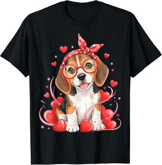 Cute Beagle Dog Heart Love Valentine Pet Animal Lovers