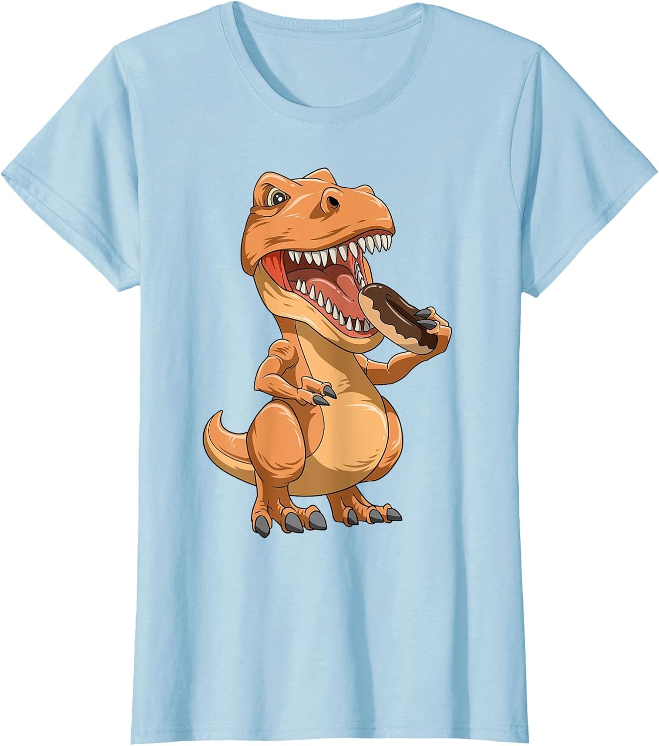 Dinosaur Eating Donut T-Rex Bakery Themed Pastry Chef Baker