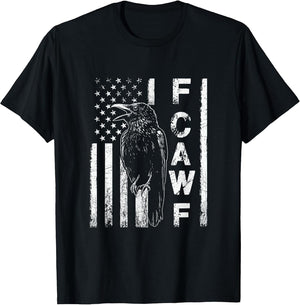 Funny F CAW F Crow with USA Flag