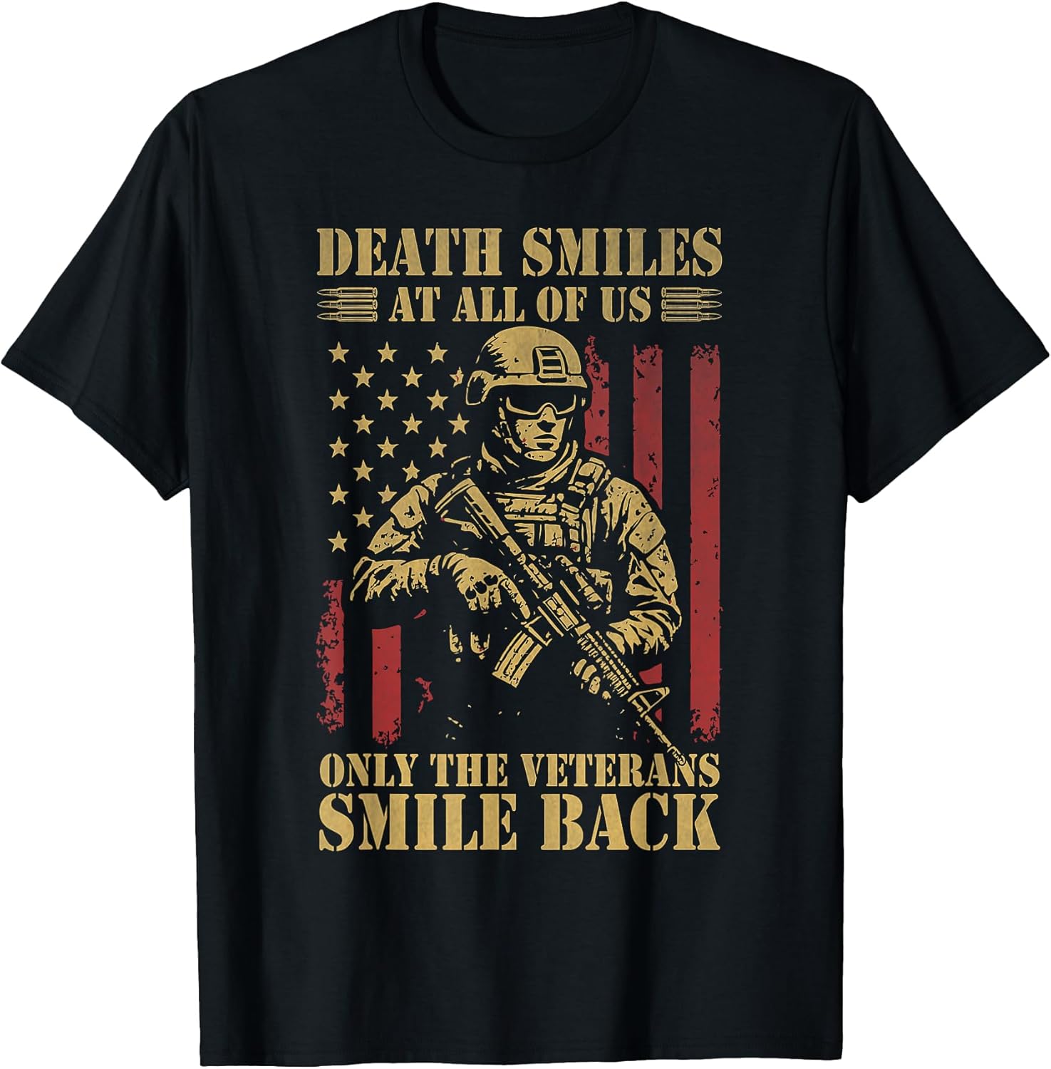 Veterans Smile Back Patriotic American Flag Veterans Day