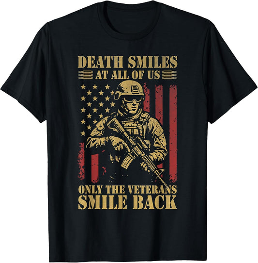Veterans Smile Back Patriotic American Flag Veterans Day