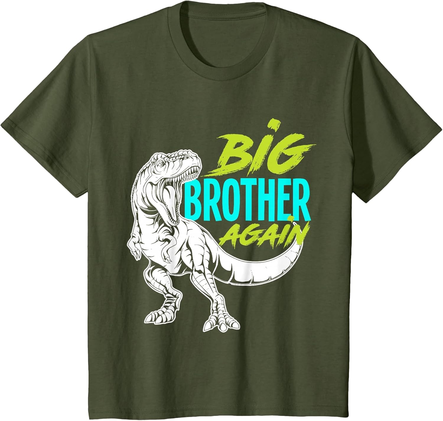 Kids I'm Going to Be A Big Brother Again Dinosaur Dino