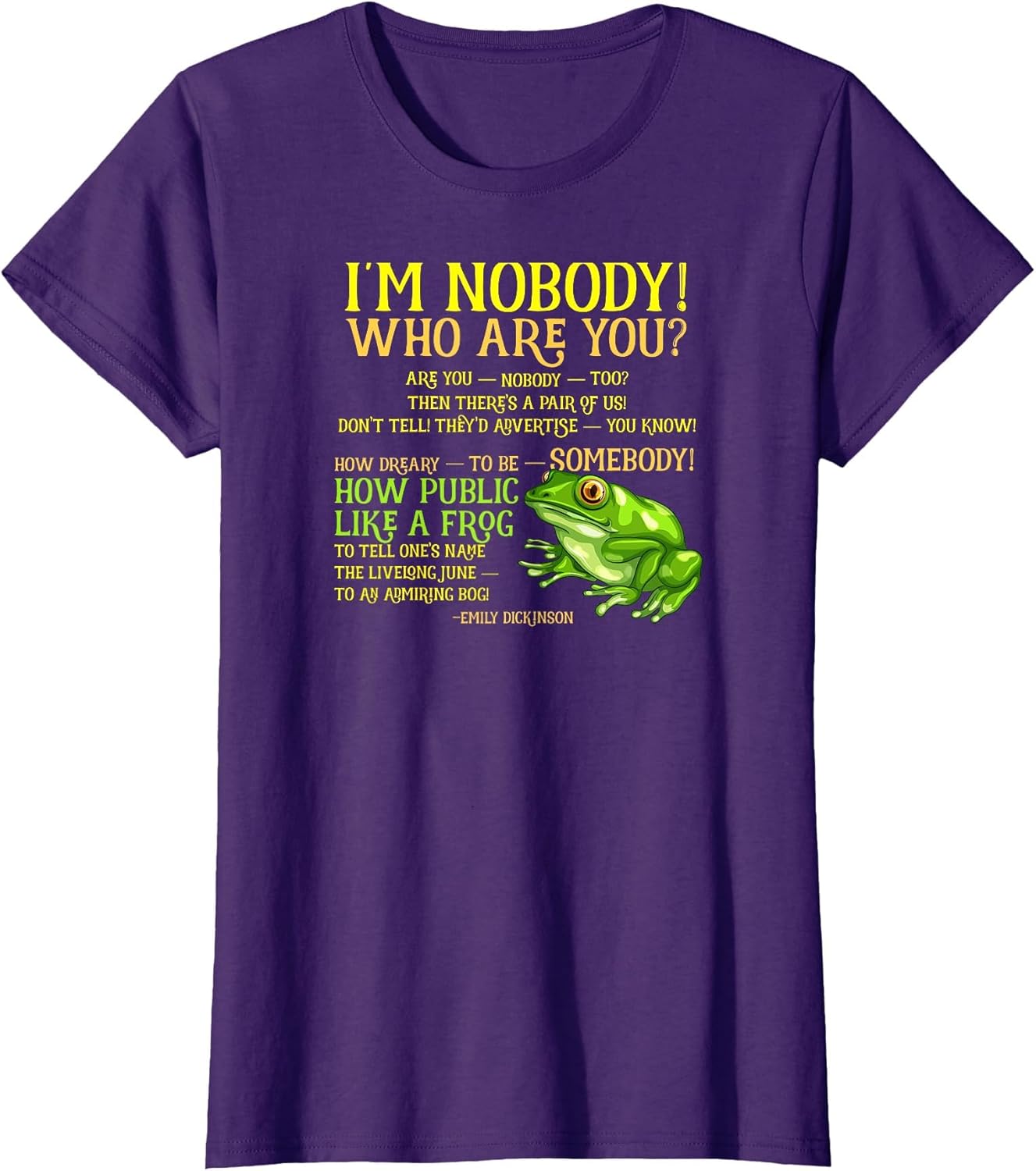 I'm Nobody Who are You Emily Dickinson Poem