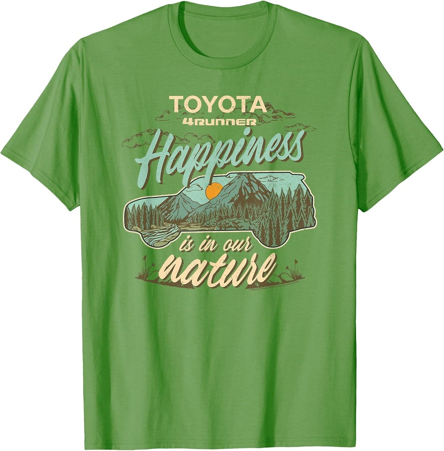 Toyota 4 Runner Happiness in The Nature Retro Chest Logo