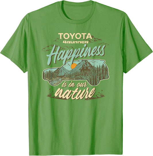 Toyota 4 Runner Happiness in The Nature Retro Chest Logo