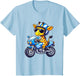 Kids Biker Motorcycle Riding Giraffe Boys