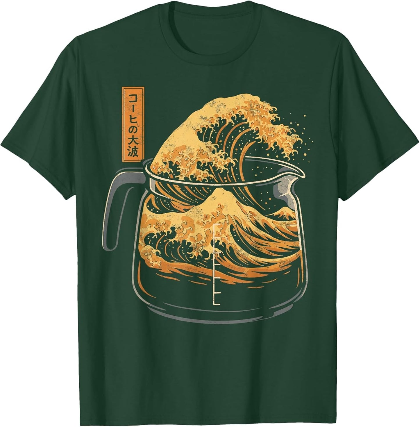 Coffee & Japan Art Lover Kanagawa Wave of Coffee Humor