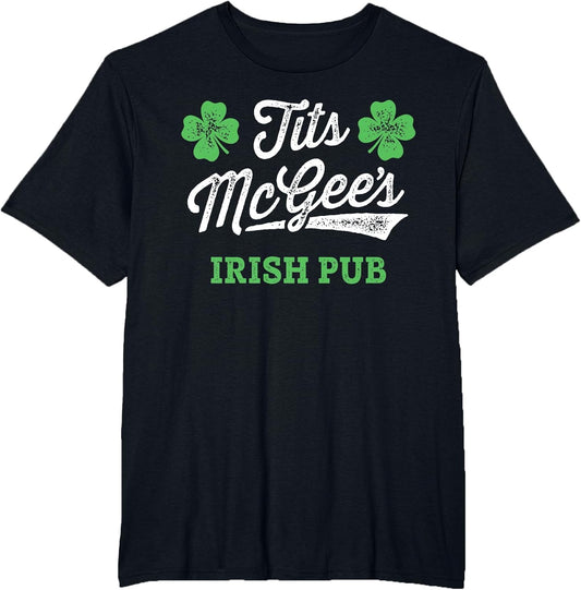 Tits McGee's Irish Pub St. Patrick's Day Funny