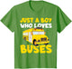 Kids School Bus Costume Just a Boy who Loves Buses