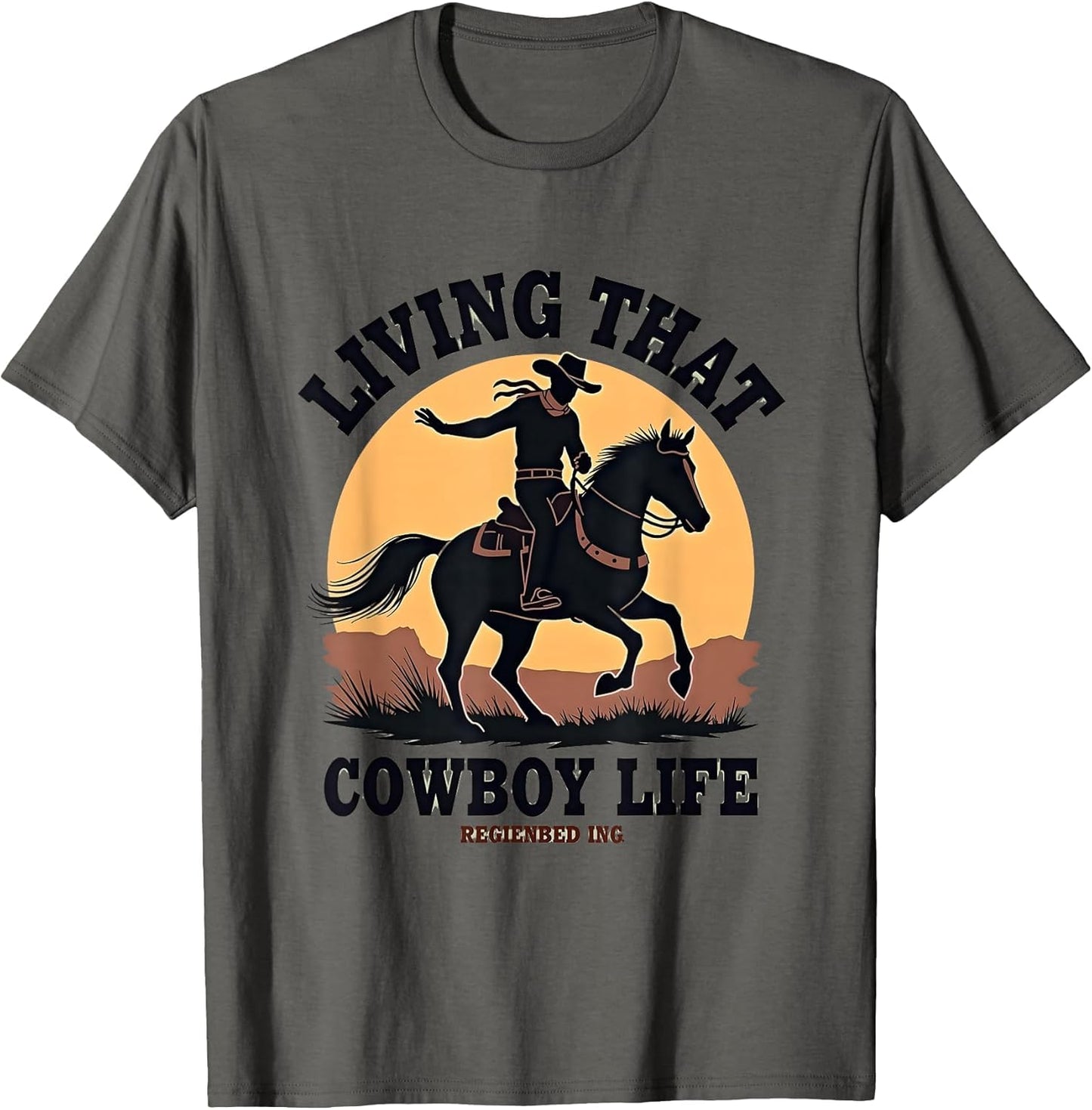 Living That Cowboy Life Western Graphic Design
