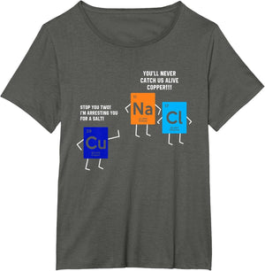 Salt and Copper Periodic Table Funny Shirt Funny Chemistry