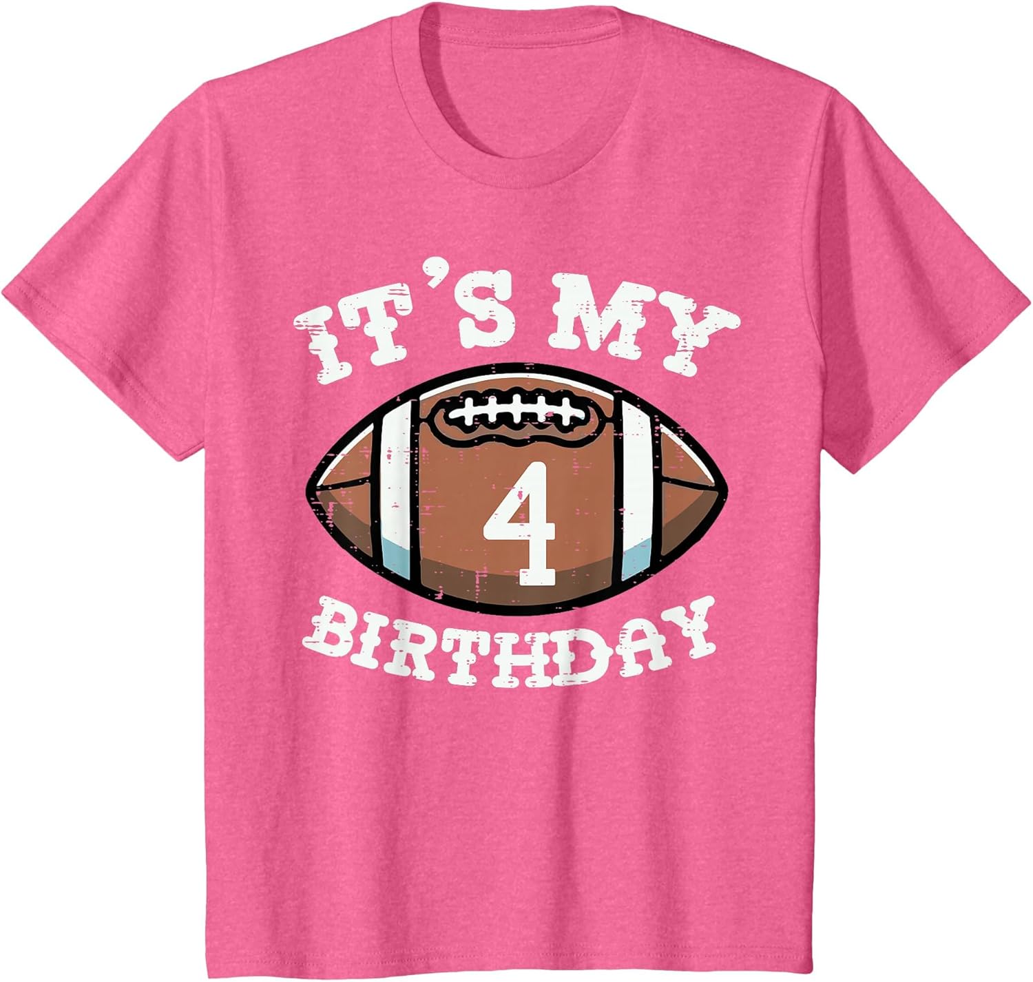 Kids Its My 4th Birthday American Football 4 Year Old Bday Boys